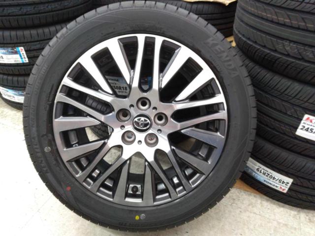 【新品タイヤ付き】30系アルファード前期純正切削光輝ホイール  + KENDA KR201 235/50R18 101V XL