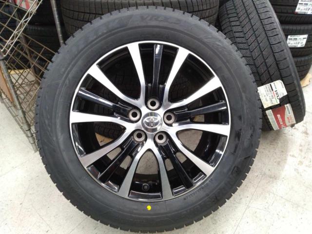 【新品VRX付き】50エスティマ ハイブリッド後期純正ホイール  + BRIDGESTONE VRX3 215/60R17 96Q