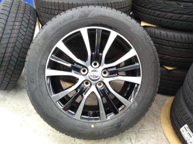【新品VRX付き】50エスティマ ハイブリッド後期純正ホイール  + BRIDGESTONE VRX3 215/60R17 96Q