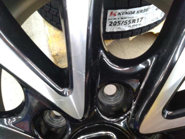 ☆未使用スタッドレス付き☆RK系ステップワゴン純正ホイール  + KENDA KR36 205/55R17 95Q XL