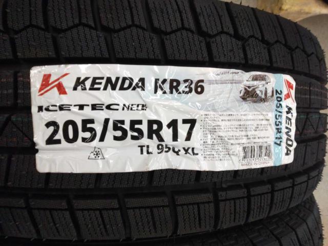 ☆未使用スタッドレス付き☆RK系ステップワゴン純正ホイール  + KENDA KR36 205/55R17 95Q XL