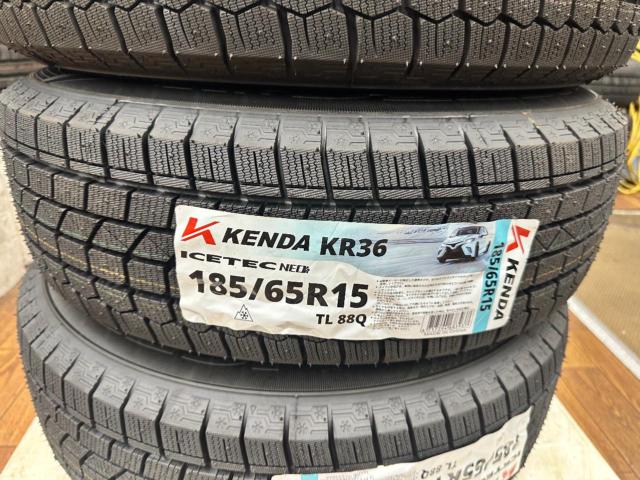 ★安心の新品冬タイヤ付き♪★HONDA フリード GB3/GB4 純正スチールホイール + KENDA KR36 185/65R15
