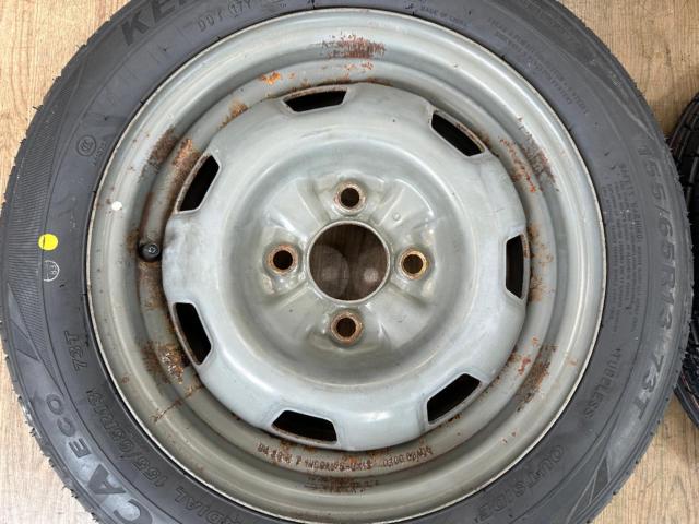 Nissan genuine
B12
Sonny
Genuine steel wheel
+
KENDA
A truly cool and manly use of the KR203!!