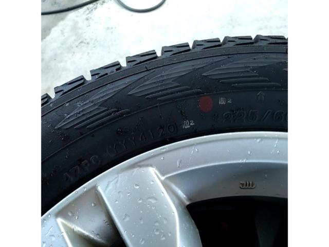 ラック裏 日産 エクストレイル T31 後期 純正アルミホイール+YOKOHAMA iceGUARD SUV G075 225/60R17 99Q