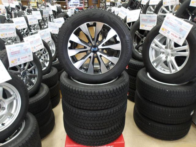 スバル純正 レガシィアウトバック/BS9 純正ホイール+BRIDGESTONE BLIZZAK DM-V3