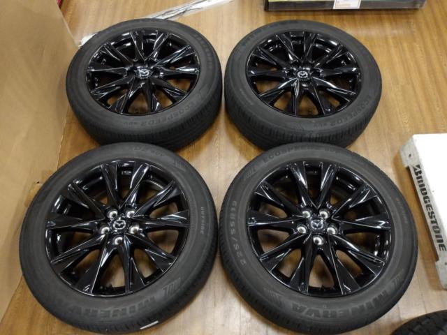 ★店頭試着無料♪★ マツダ CX-5/CX-8 ブラックトーンエディション 純正ホイール + MINERVA ECO SPEED2 SUV 【CX-5・CX-8】