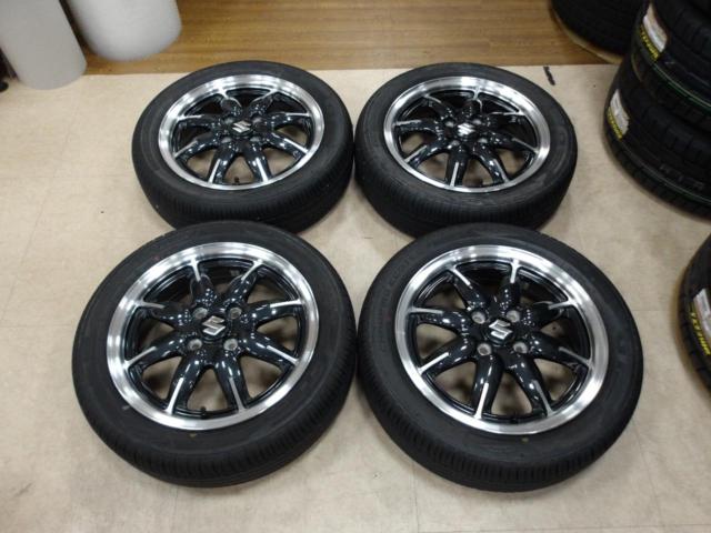 ★店頭試着無料♪★ スズキ アルト ターボ RS 純正 ホイール + GT RADIAL CHAMPIRO ECOTEC 【ワゴンR・アルトターボRS・スペーシア等】