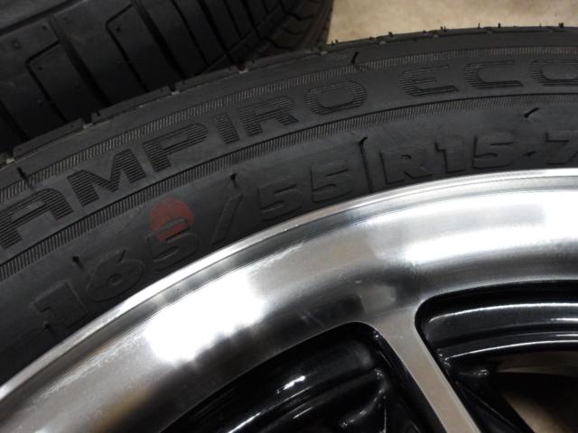 ★店頭試着無料♪★ スズキ アルト ターボ RS 純正 ホイール + GT RADIAL CHAMPIRO ECOTEC 【ワゴンR・アルトターボRS・スペーシア等】