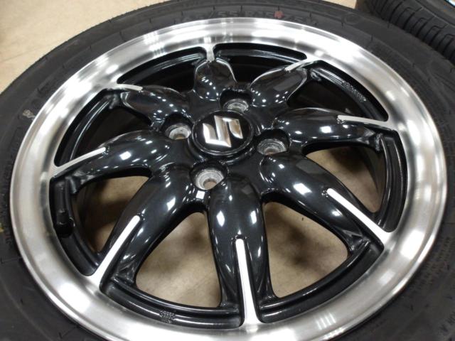 ★店頭試着無料♪★ スズキ アルト ターボ RS 純正 ホイール + GT RADIAL CHAMPIRO ECOTEC 【ワゴンR・アルトターボRS・スペーシア等】
