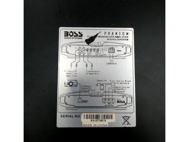 Wakeari
BOSS
PD5000
1ch power amplifier