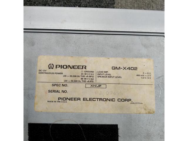 Wakeari
carrozzeria
GM-X402
2ch power amplifier