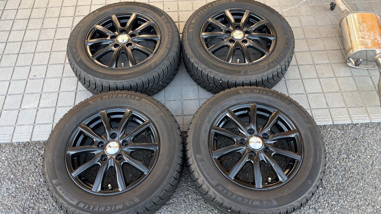 weds ENCOUGAR II+MICHELIN X-ICE SNOW | やや傷や汚れあり | アップ 