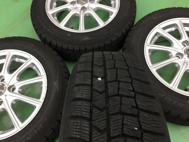 【BRIDGESTONE】  ECO FORME スポークホイール + 【DUNLOP】  WINTERMAXX WM02