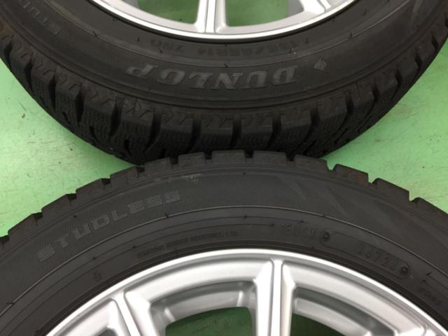 【BRIDGESTONE】  ECO FORME スポークホイール + 【DUNLOP】  WINTERMAXX WM02