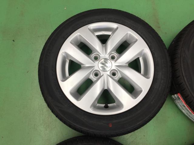 ☆バランス調整済SET☆  スズキ純正   スペーシア/MK53S 後期純正アルミホイール  +   ROADSTONE   Eurovis HP02