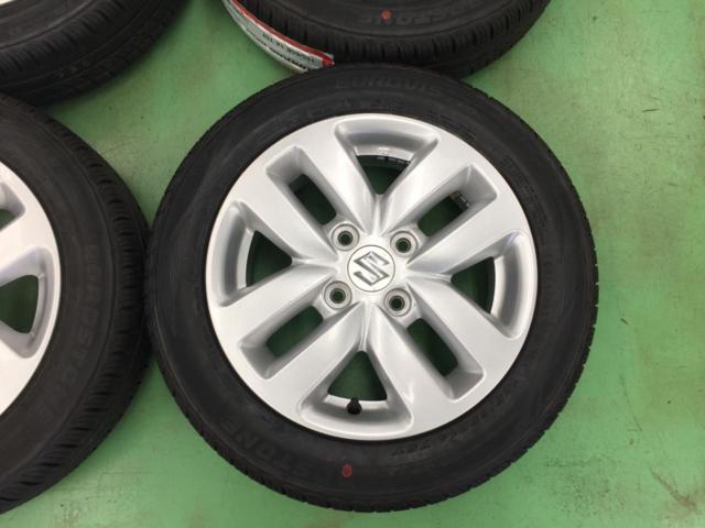 ☆バランス調整済SET☆  スズキ純正   スペーシア/MK53S 後期純正アルミホイール  +   ROADSTONE   Eurovis HP02