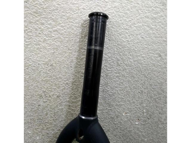 コラム長160mm/エンド幅100mm/対応16インチ メーカー不明 BMX用フロントフォーク ブラック