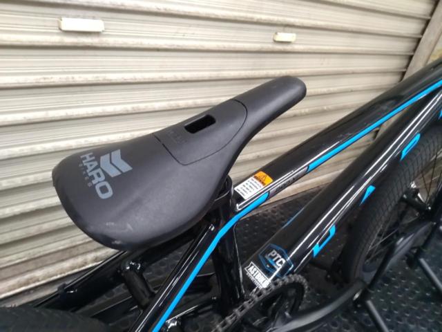【わけあり現状販売】HARO RACE LITE PRO XL 20×1.75(406)インチBMX ブラック ※フロントブレーキ無しの為、公道走行不可(フォークに取付穴はあります)