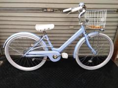 ASAHI CYCLE MEZZO PIANO 22インチシングルギアキッズ自転車 パープル