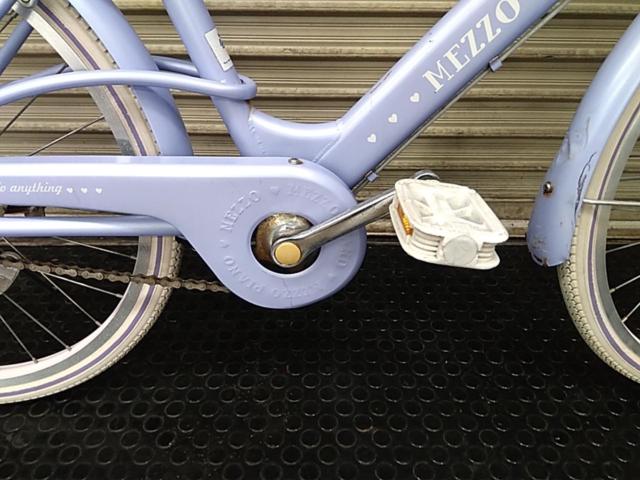 ASAHI CYCLE MEZZO PIANO 22インチシングルギアキッズ自転車 パープル