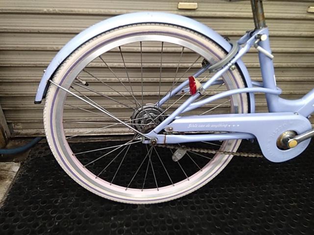 ASAHI CYCLE MEZZO PIANO 22インチシングルギアキッズ自転車 パープル