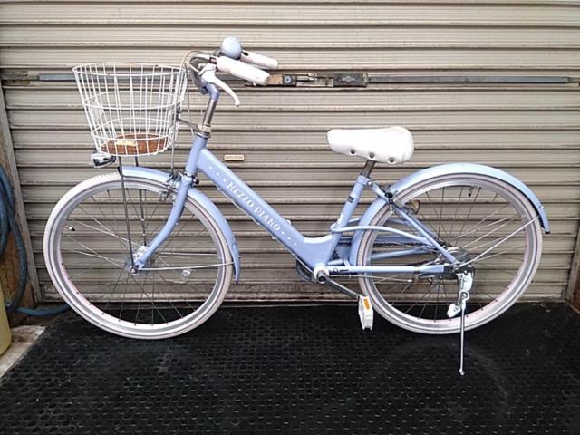 ASAHI CYCLE MEZZO PIANO 22インチシングルギアキッズ自転車 パープル