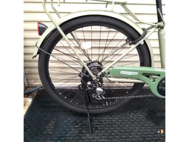 SAIMOTO WISLEY BRAG 26×1.95インチ 外装6段変速 シティサイクル カーキ