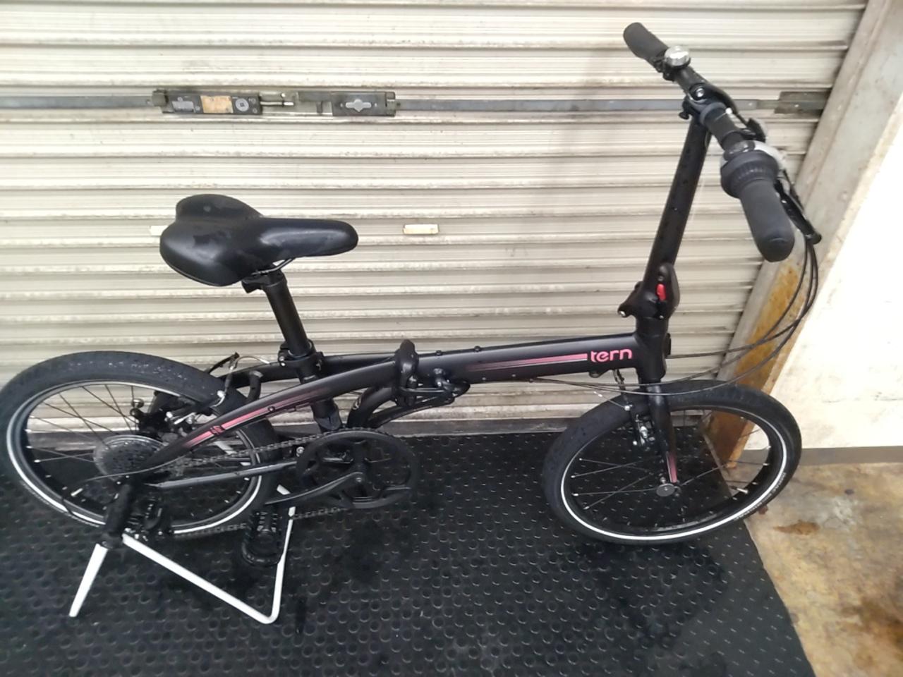 【わけあり現状販売】tern LINK C8 20x2.00インチ 外装8段変速折りたたみ自転車 ブラック