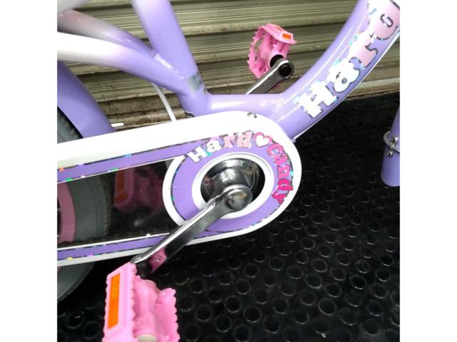 【玉越】HARD CANDY 18インチ シングルギア キッズサイクル パープル