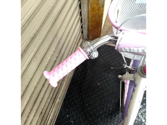 【玉越】HARD CANDY 18インチ シングルギア キッズサイクル パープル