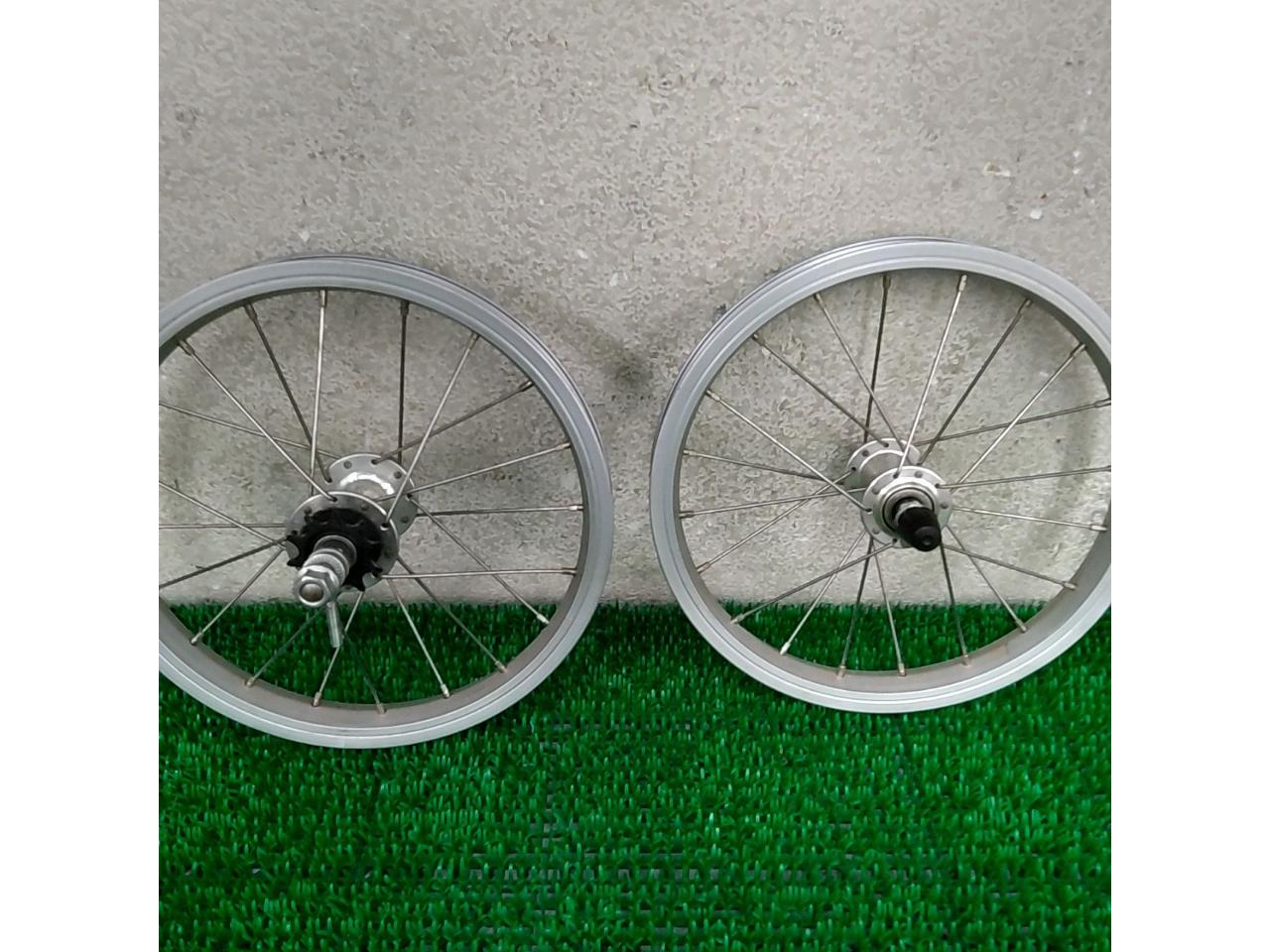 【ASSESS】 BMX 14インチ 前後アルミホイールセット