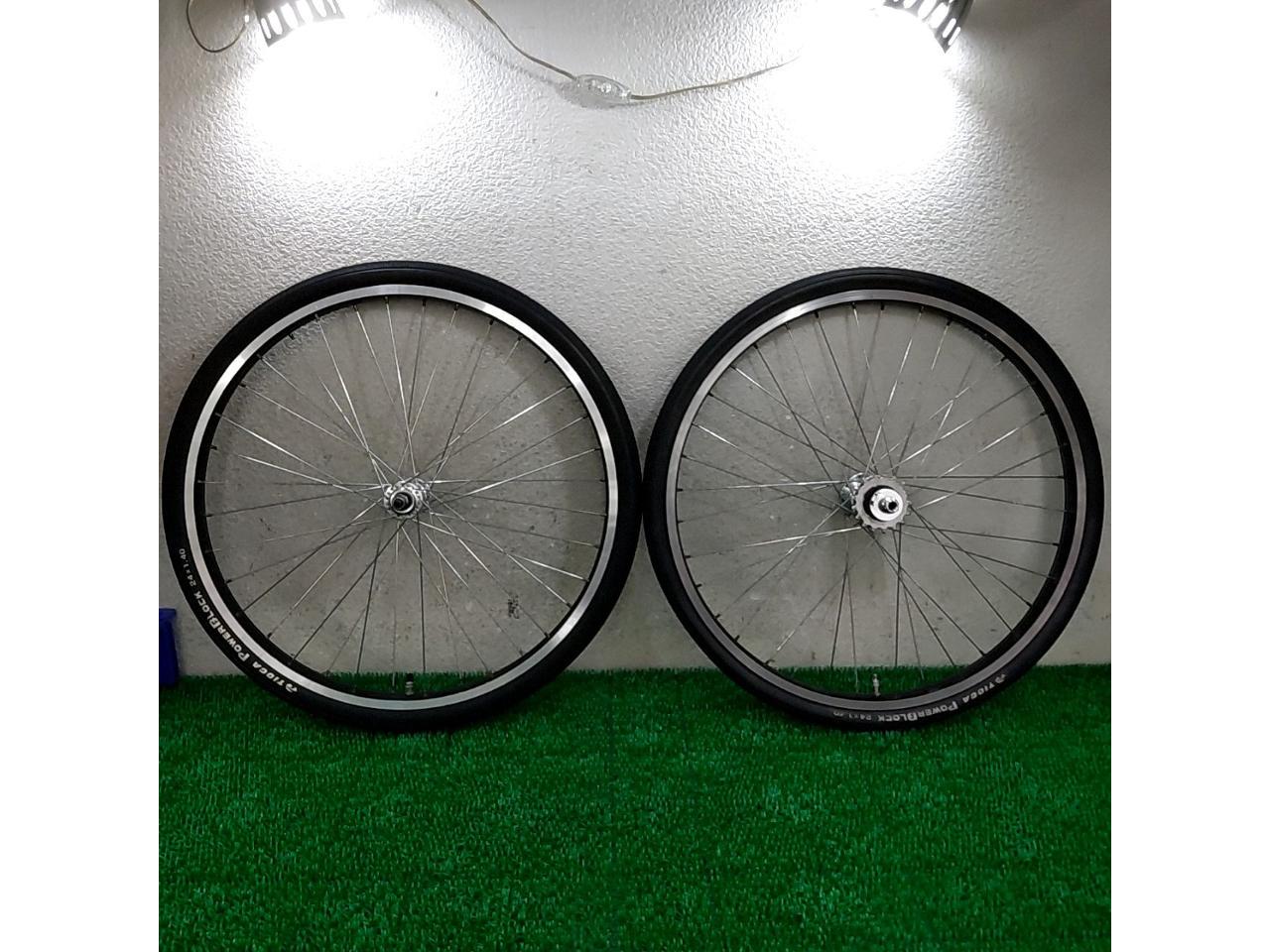 【メーカー不明】24インチ BMX用 アルミ前後ホイール