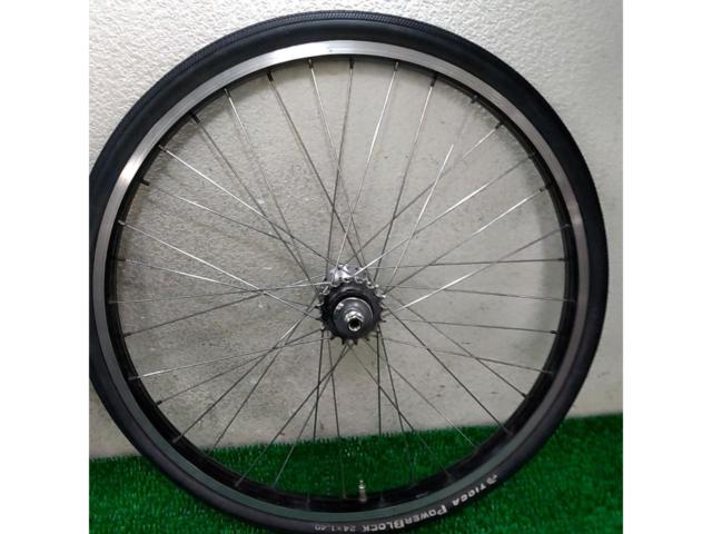 【メーカー不明】24インチ BMX用 アルミ前後ホイール