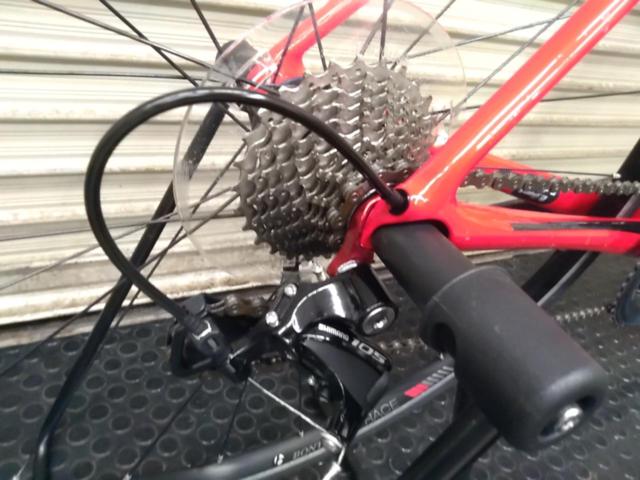 TREK EMONDA SL5 2017年くらい?? 105/5800組み 700×25C/2×11S カーボンフレームロードバイク レッド メーカーサイズ52cm
