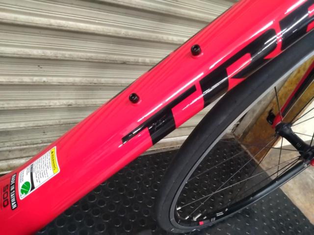 TREK EMONDA SL5 2017年くらい?? 105/5800組み 700×25C/2×11S カーボンフレームロードバイク レッド メーカーサイズ52cm