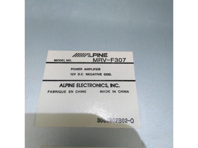 ALPINE MRV-F307 4chパワーアンプ
