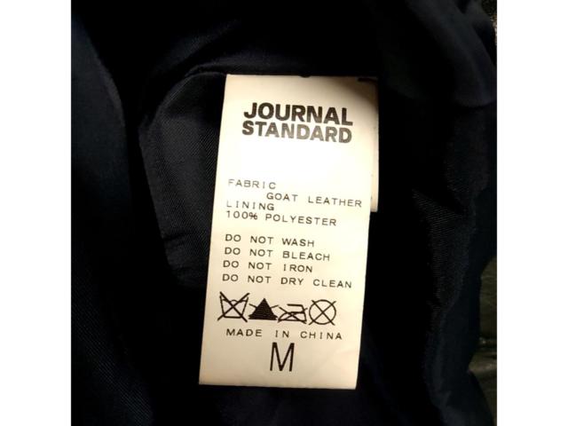 JOURNAL STANDARD シングルレザージャケット サイズ:M