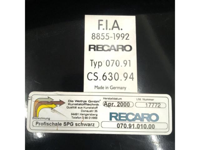 RECARO SP-G
Full bucket seat