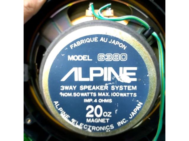 ALPINE 6380 3Wayスピーカー