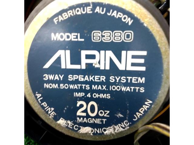 ALPINE 6380 3Wayスピーカー