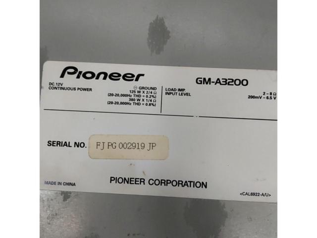 carrozzeria GM-A3200 2chパワーアンプ