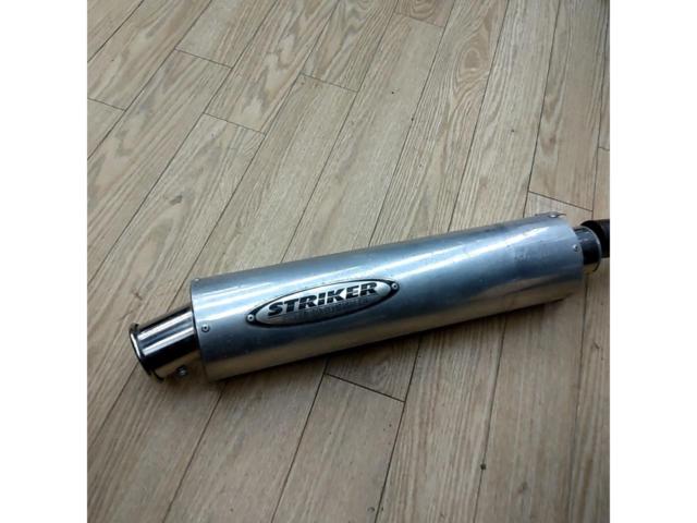 STRIKER NINJA250R スリップオンサイレンサー+純正中間パイプ