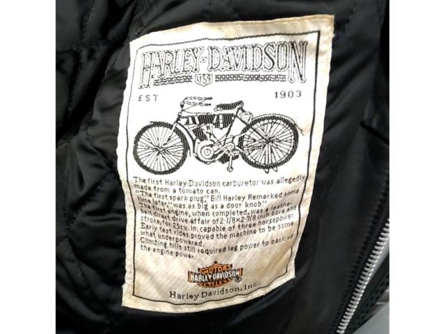 【サイズ:36R】HARLEY DAVIDSON ダブルライダースジャケット