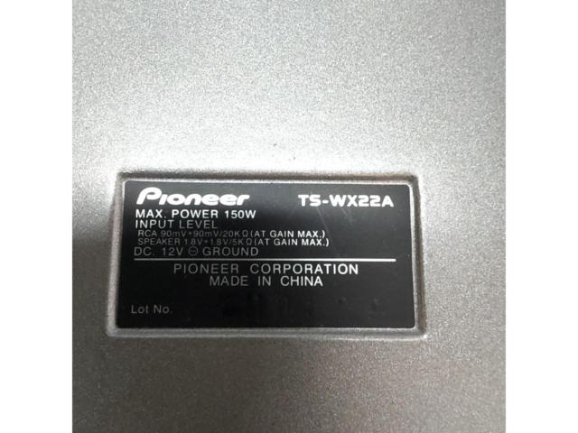 ワケアリ【20cmパワードサブウーファー】carrozzeria TS-WX22A