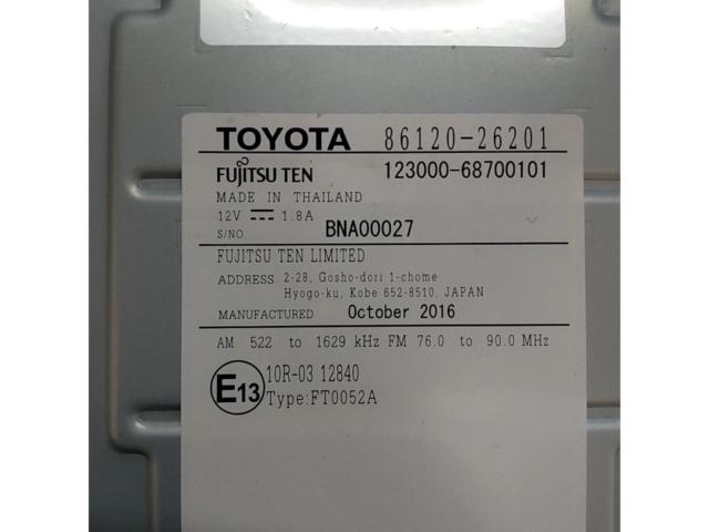 200mm wide TOYOTA genuine audio
86120-26201