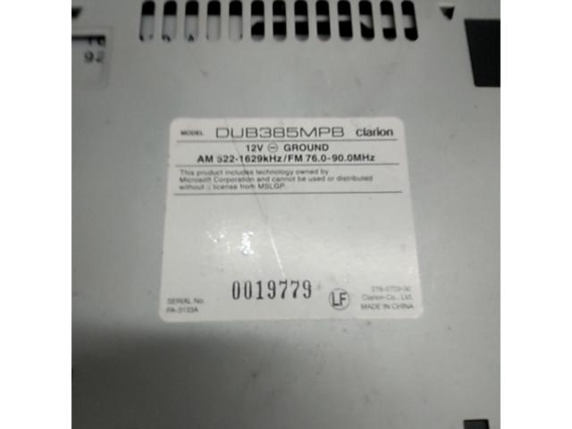 1DIN/CD Tuner Clarion
DUB385MPB