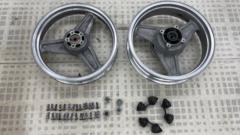 【ゼファー750/’91/ZR750C】Kawasaki 純正ホイール フロントリアセット+ショートパーツセット
