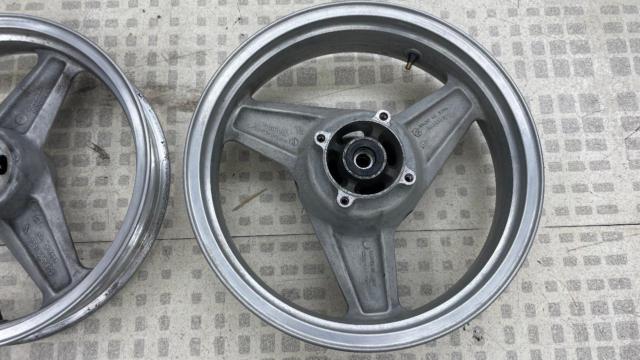 【ゼファー750/’91/ZR750C】Kawasaki 純正ホイール フロントリアセット+ショートパーツセット