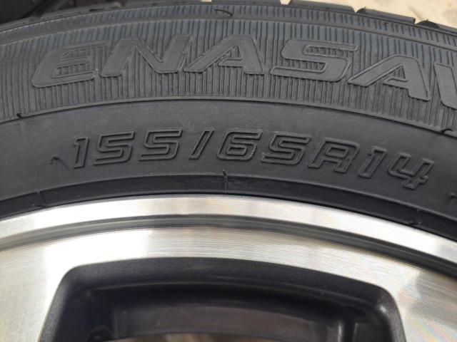 HONDA N-BOXカスタム/JF1/JF2純正ホイール  + DUNLOP ENASEVE EC300+