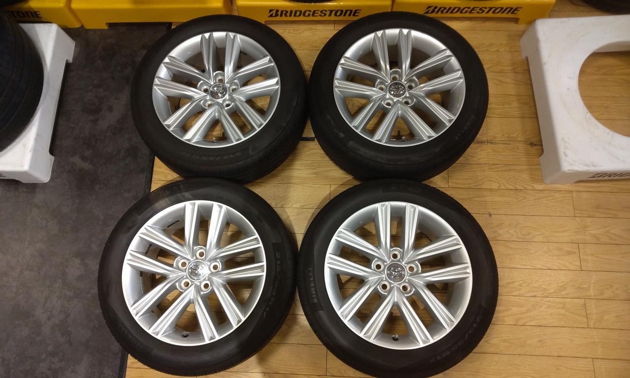 TOYOTA クラウン/210系前期純正ホイール + PIRELLI P8FS